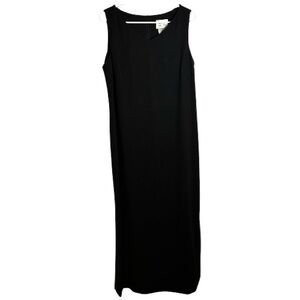 Vintage Field Manor Black Maxi Dress Medium 90s